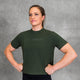 THE BRAVE - SIGNATURE CROPPED WOMEN'S T-SHIRT - DARK OLIVE